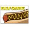 Signmission Half Smoke Banner Concession Stand Food Truck Single Sided B-Half Smoke19 - alternate 1